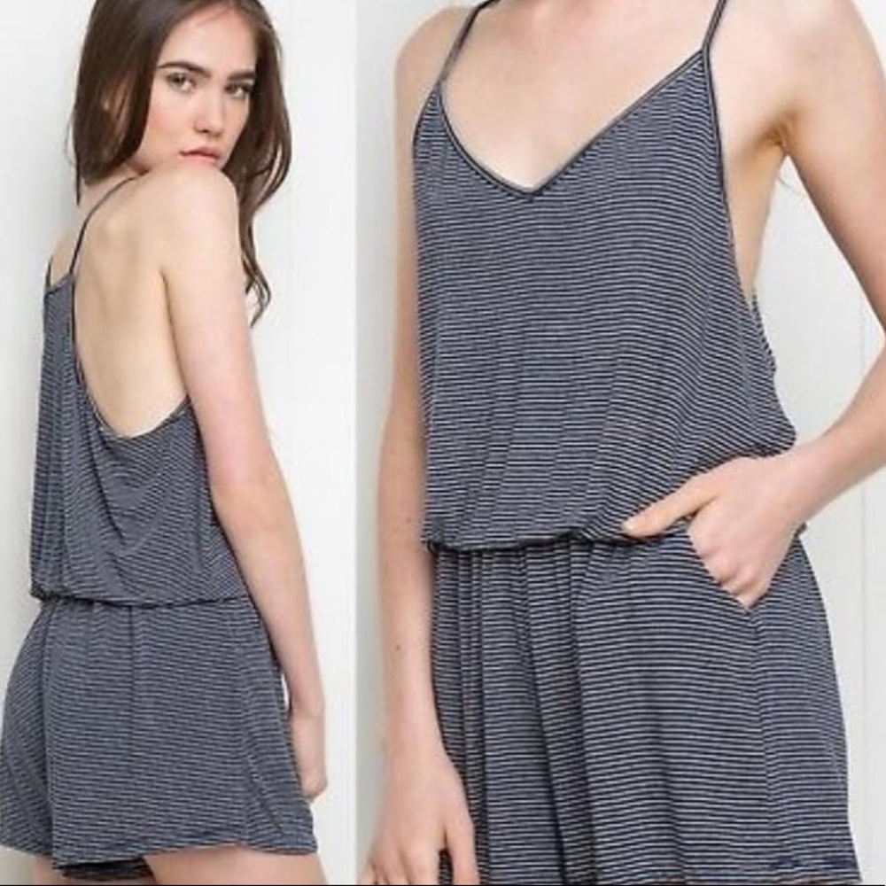 Brandy Melville Striped Romper